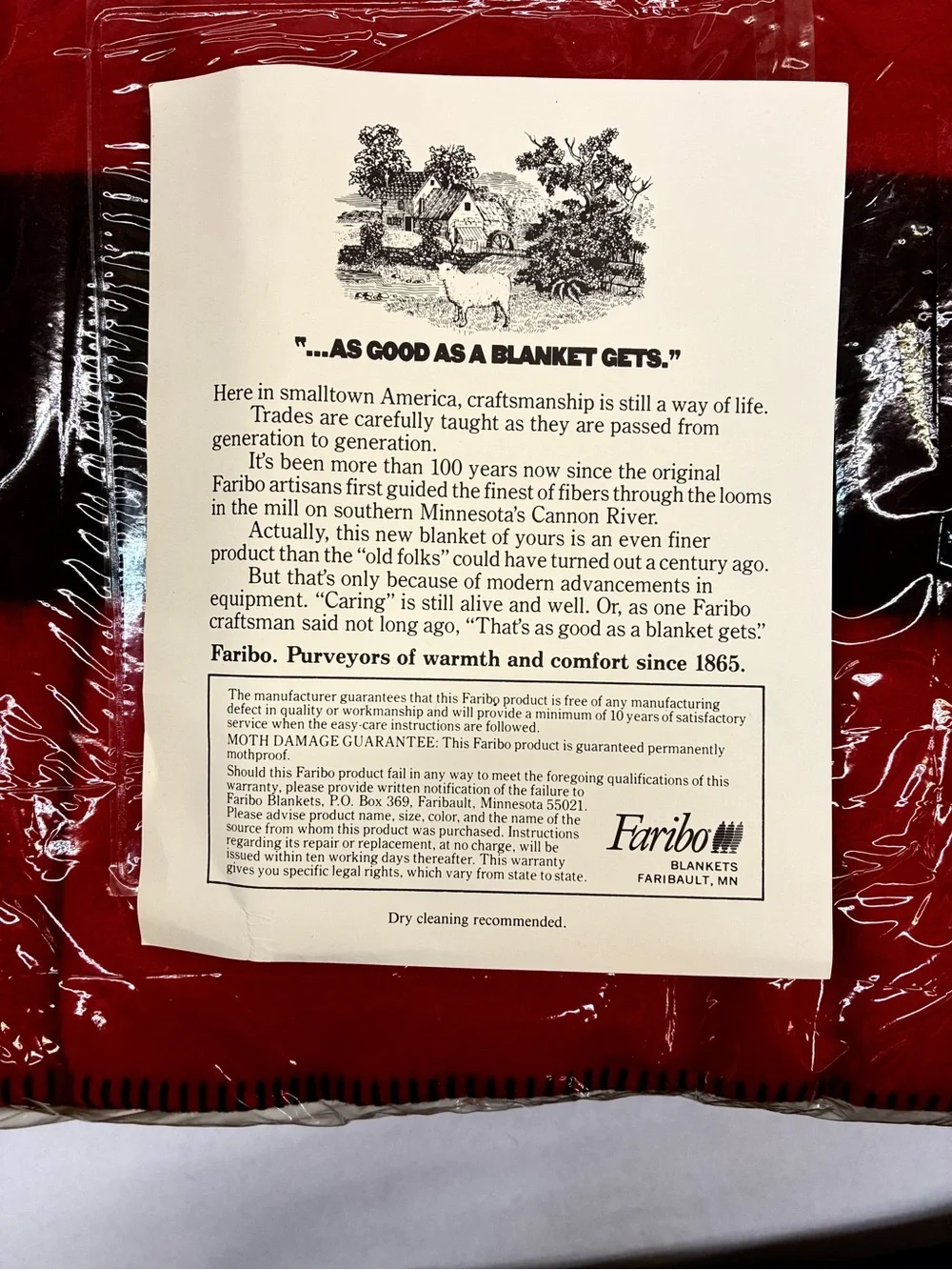 Faribo this blanket